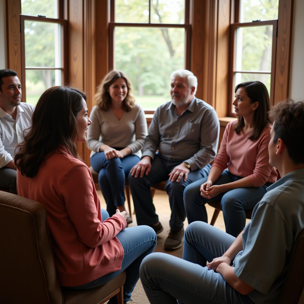 Cancer Patient Support Group Meeting