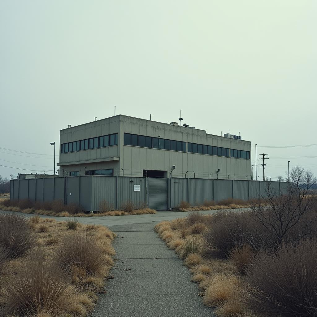 Exterior view of the alleged Cantor Research Laboratories building