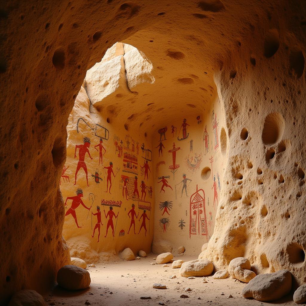 Cave Paintings of Shamanic Rituals and Spirit Journeys