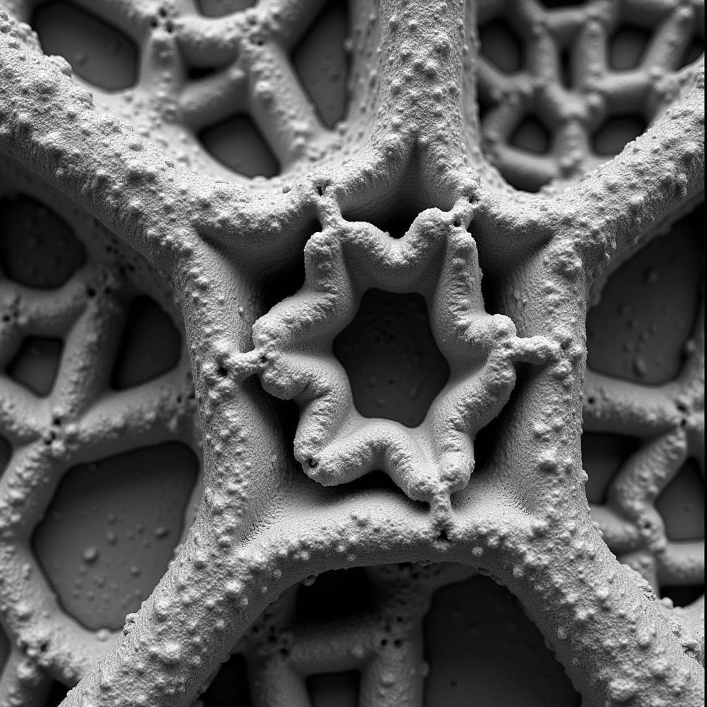 Microscopic View of Cement Hydration