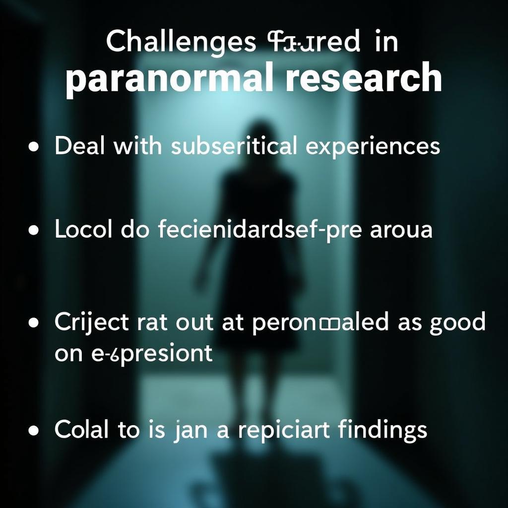 Challenges in Paranormal Research