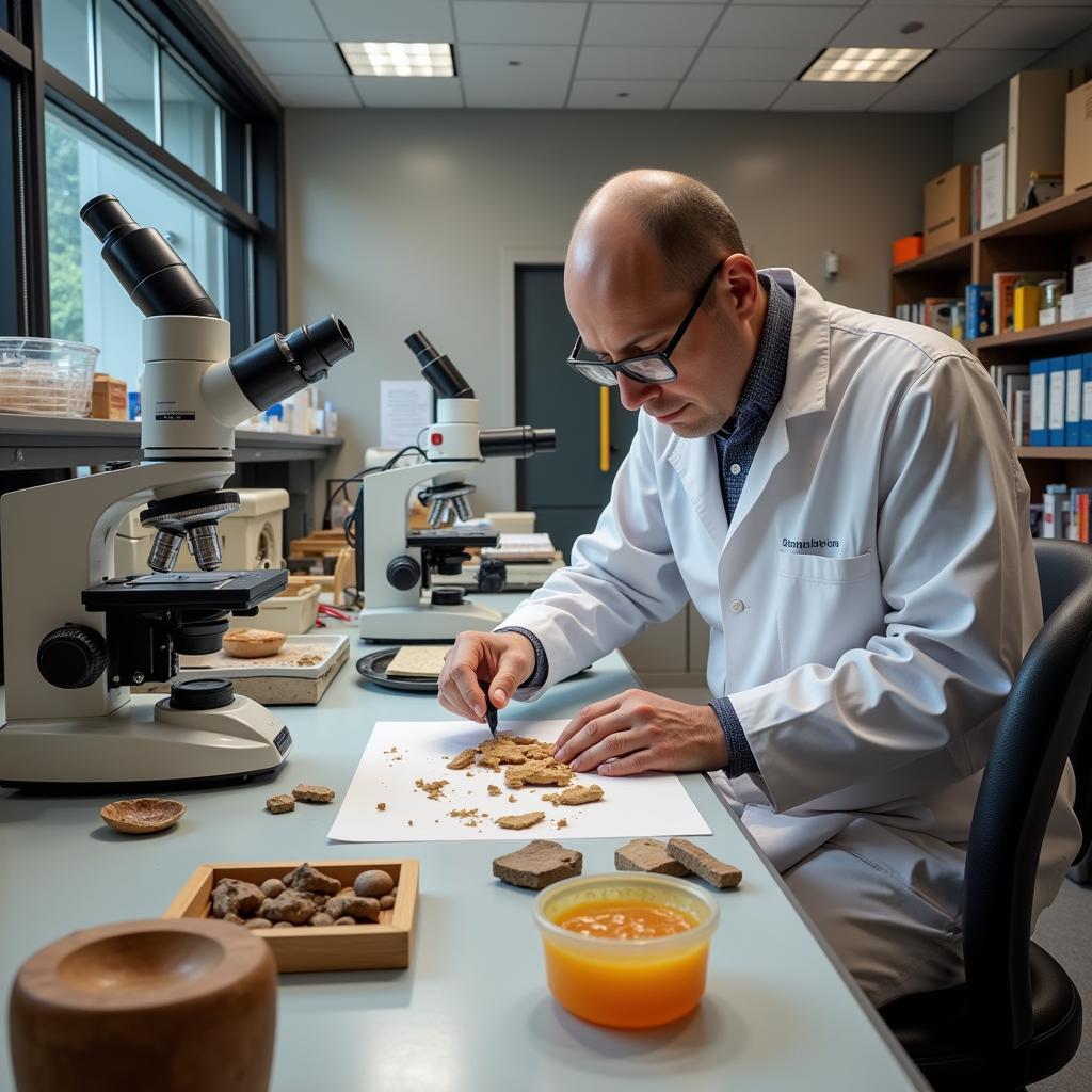 Lab Analysis at a Civilization Research Institute