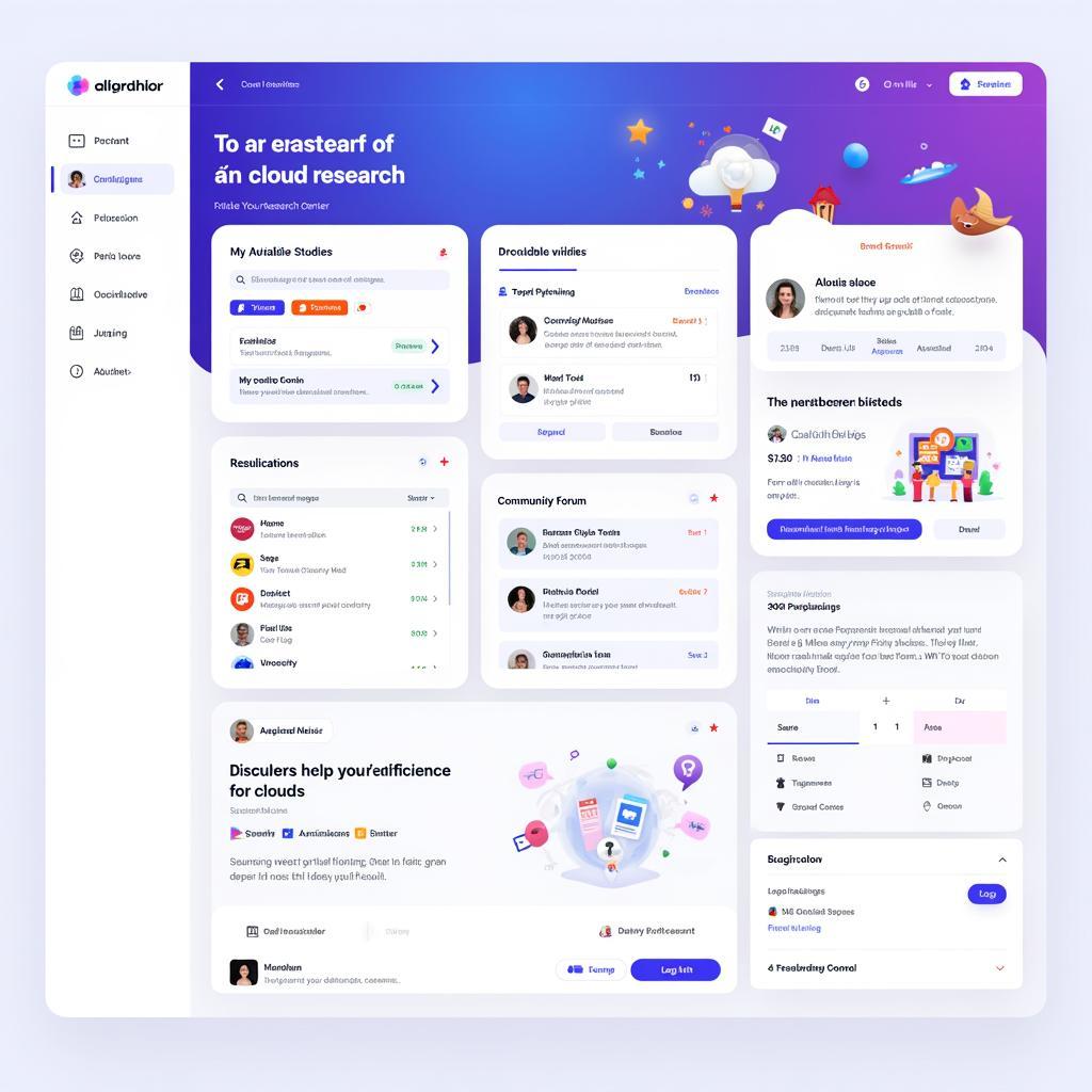 Cloud Research Platform Dashboard