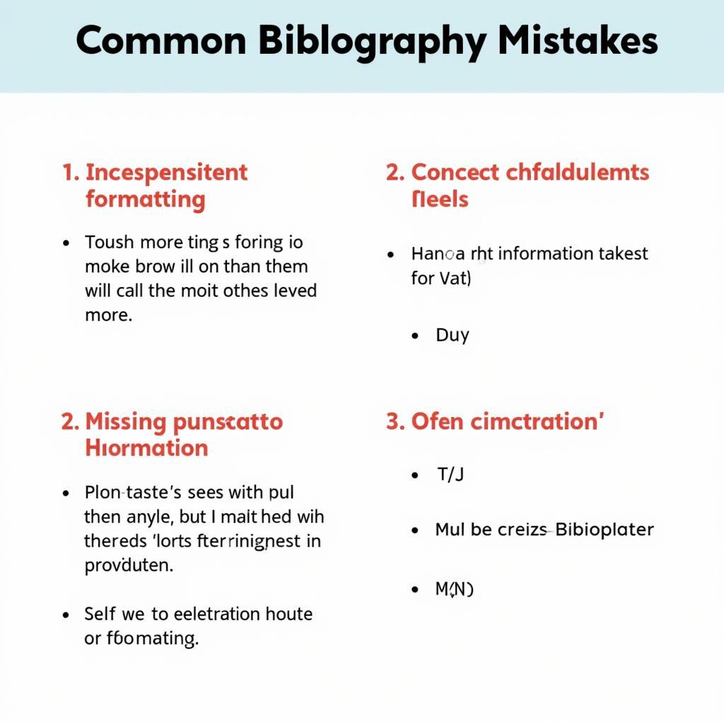 Common Bibliography Errors and How to Fix Them