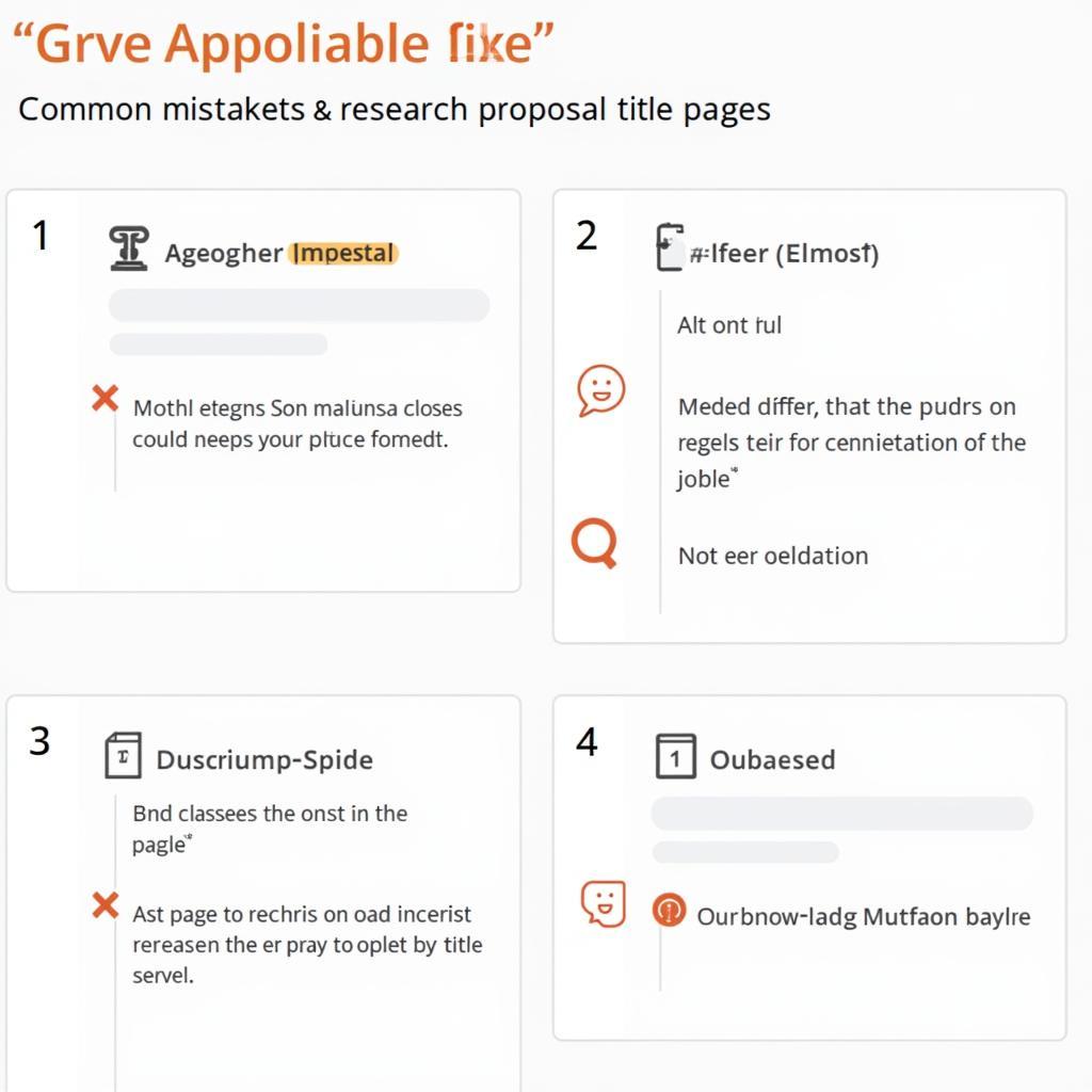 Common Title Page Errors in Research Proposals