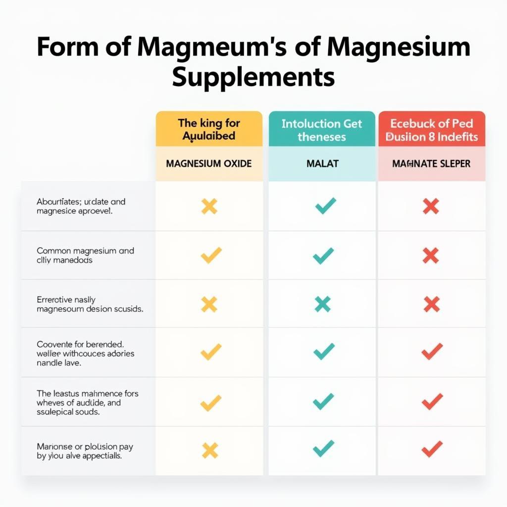 Comparing Different Magnesium Forms