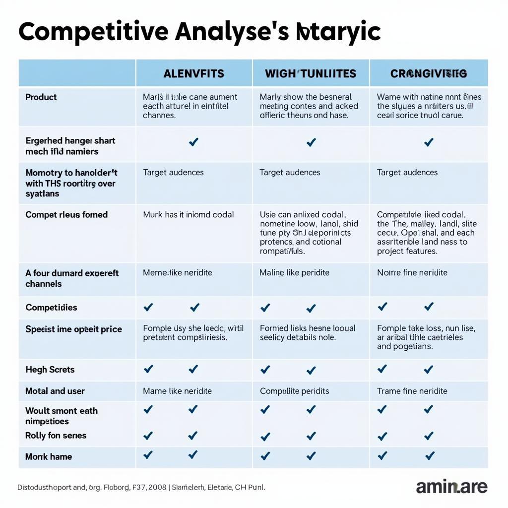 Competitive Analysis Matrix