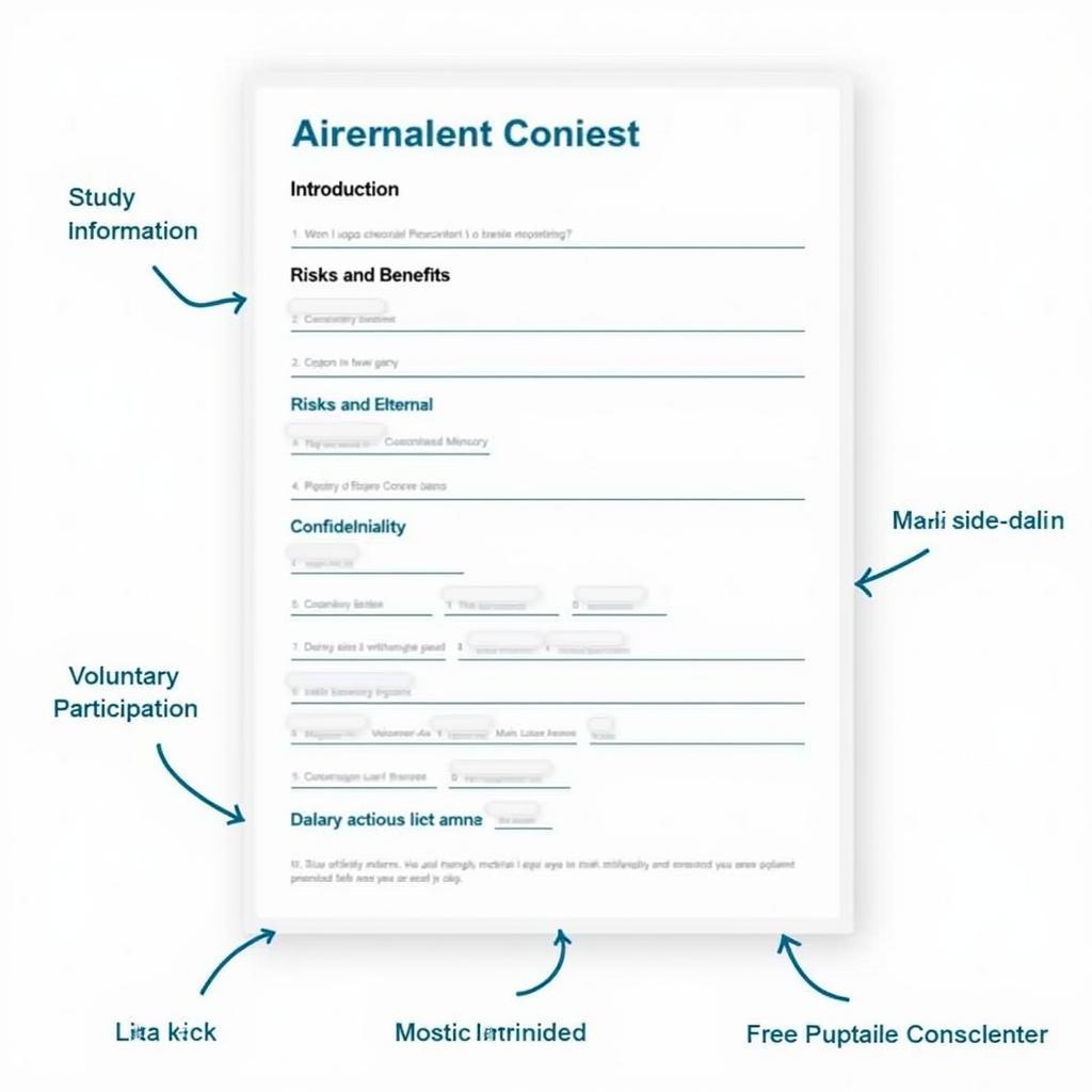 Example Consent Form Structure