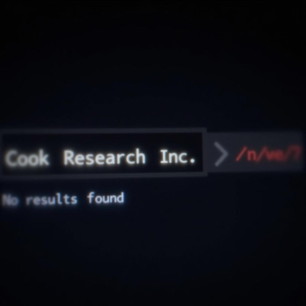 Cook Research Inc. Missing Online Presence