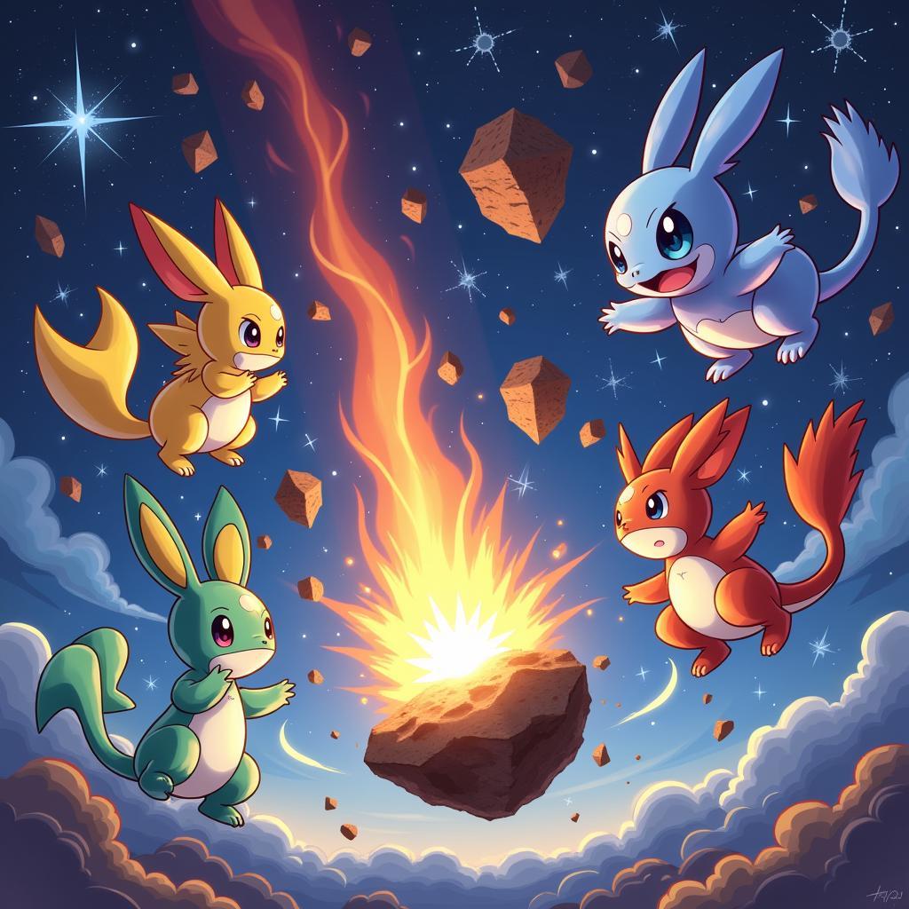 Cosmic Pokémon and Meteorite Research