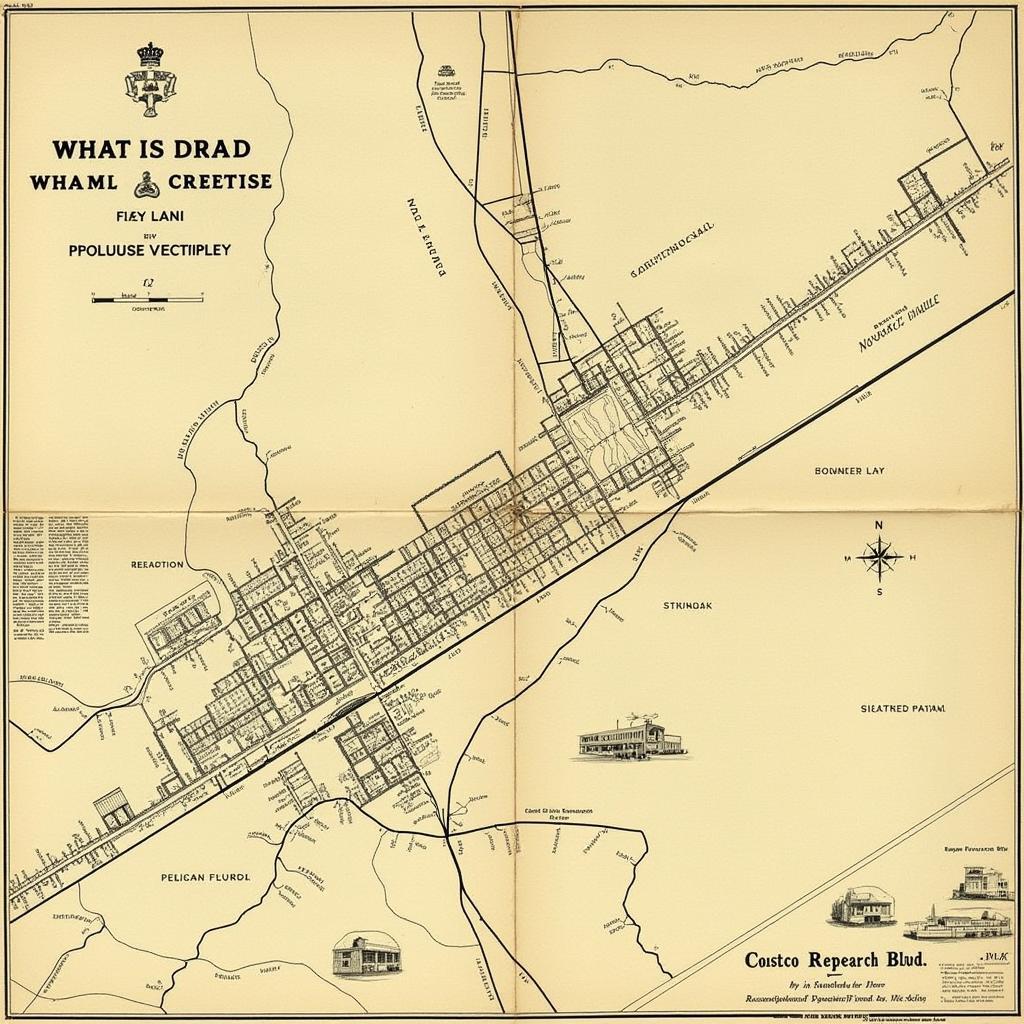 Historical map of the area now known as Costco Research Blvd