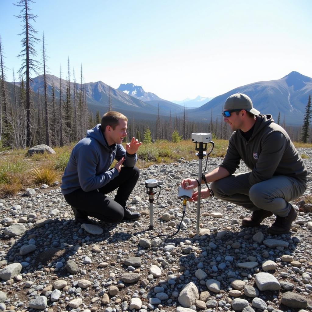 Researchers studying permafrost thaw in Alaska