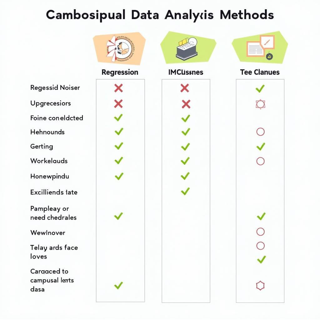 Data Analysis Methods Comparison Chart