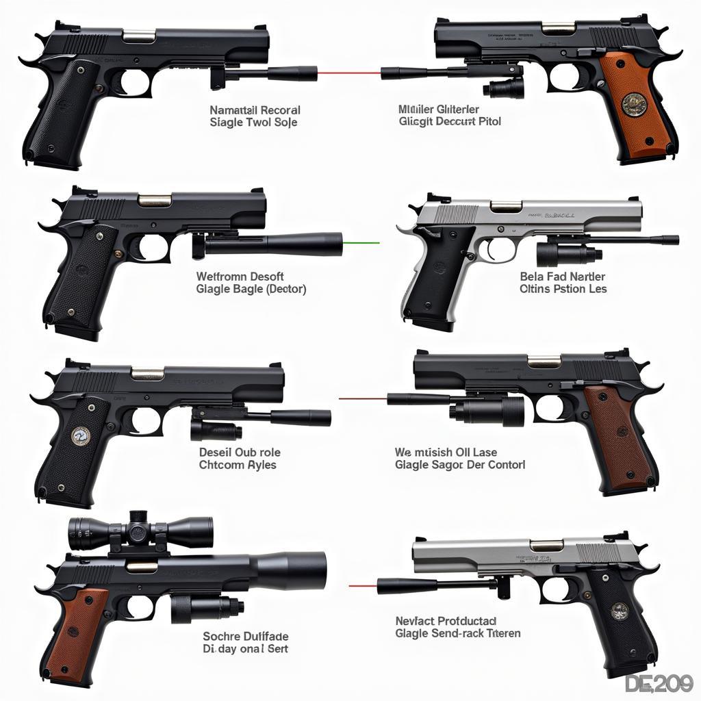 Different Desert Eagle Airsoft GBB Variants