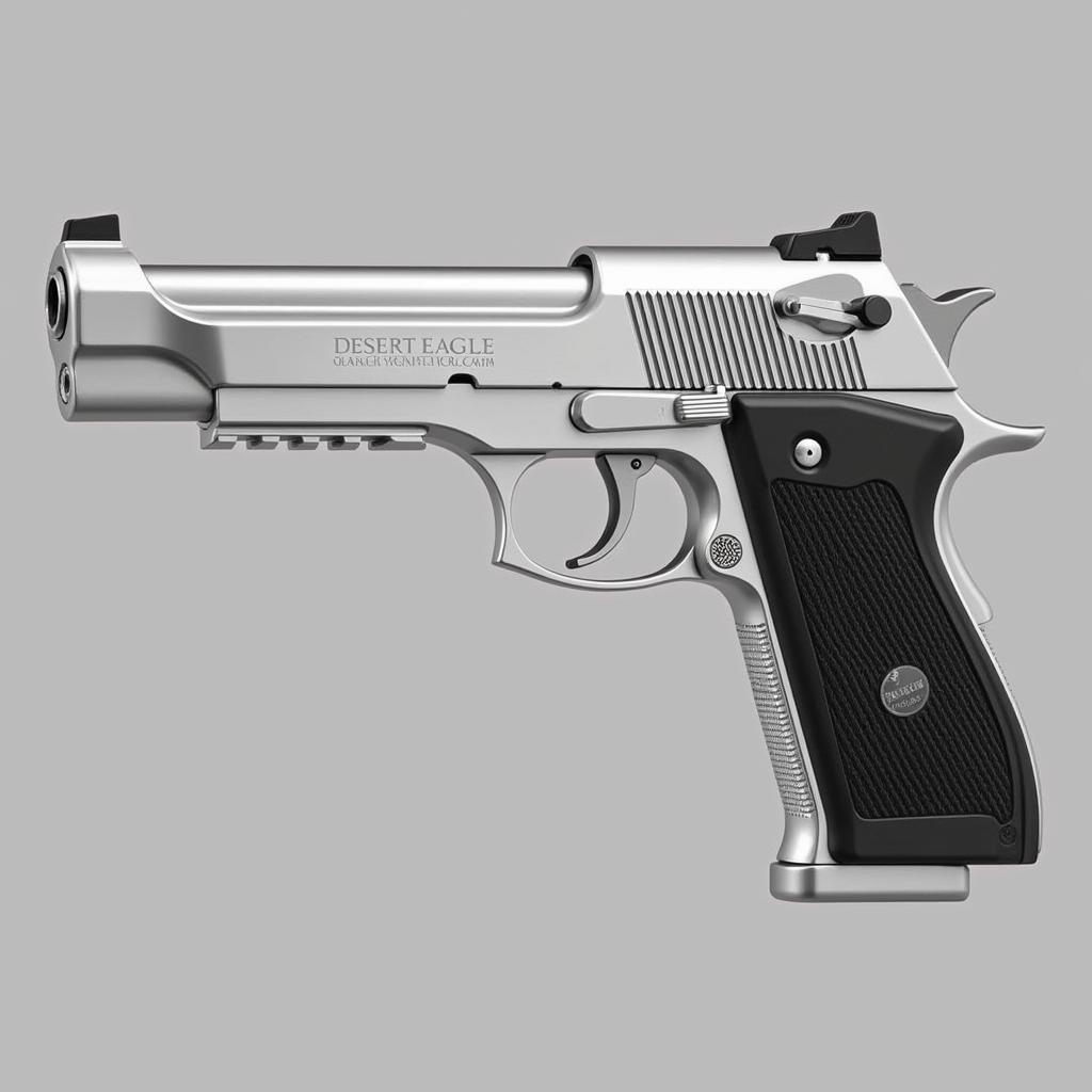 Desert Eagle Mark XIX Brushed Chrome Profile View