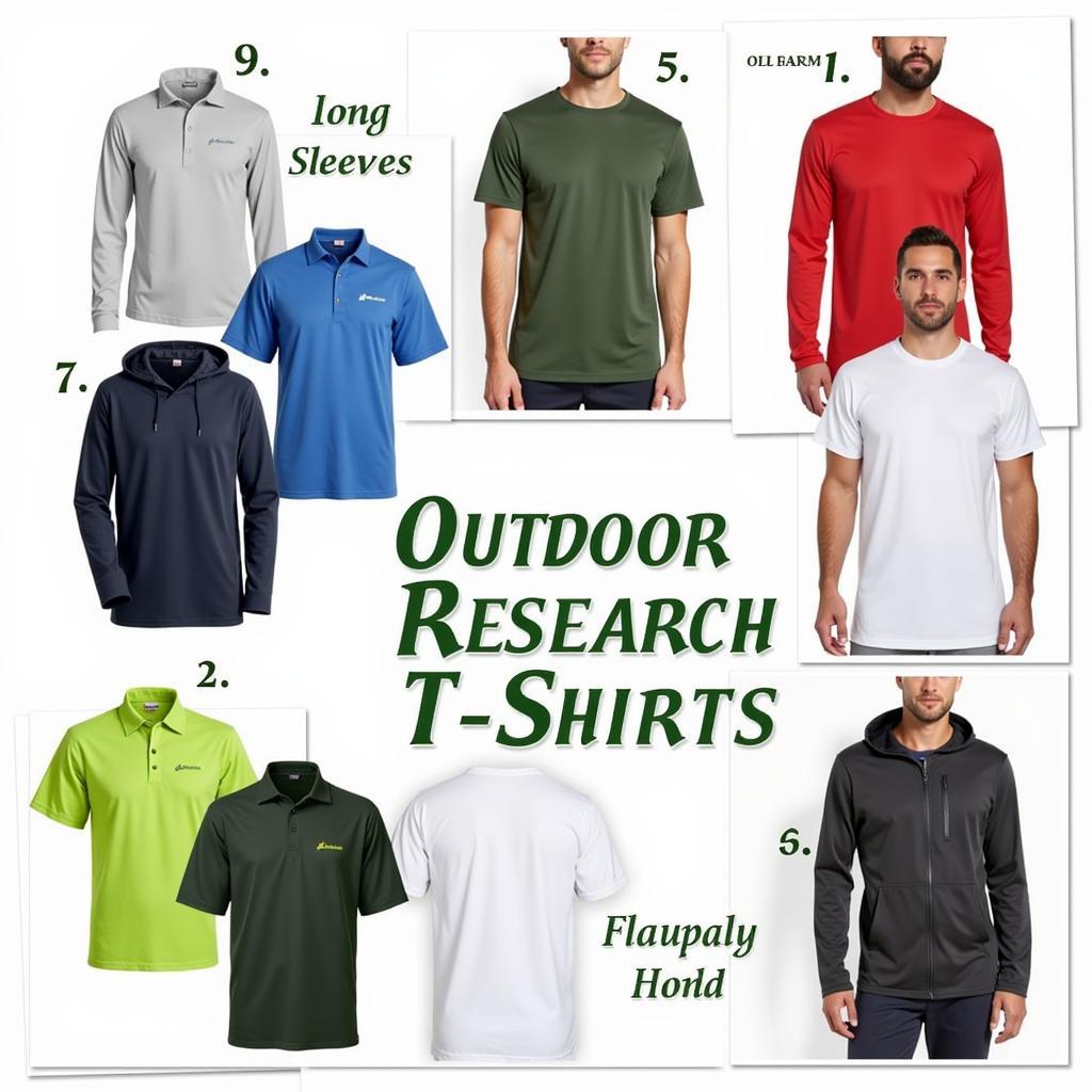 Different types of Outdoor Research T-Shirts