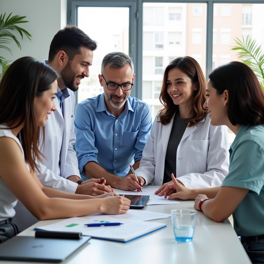 Diverse Clinical Research Team Collaborating