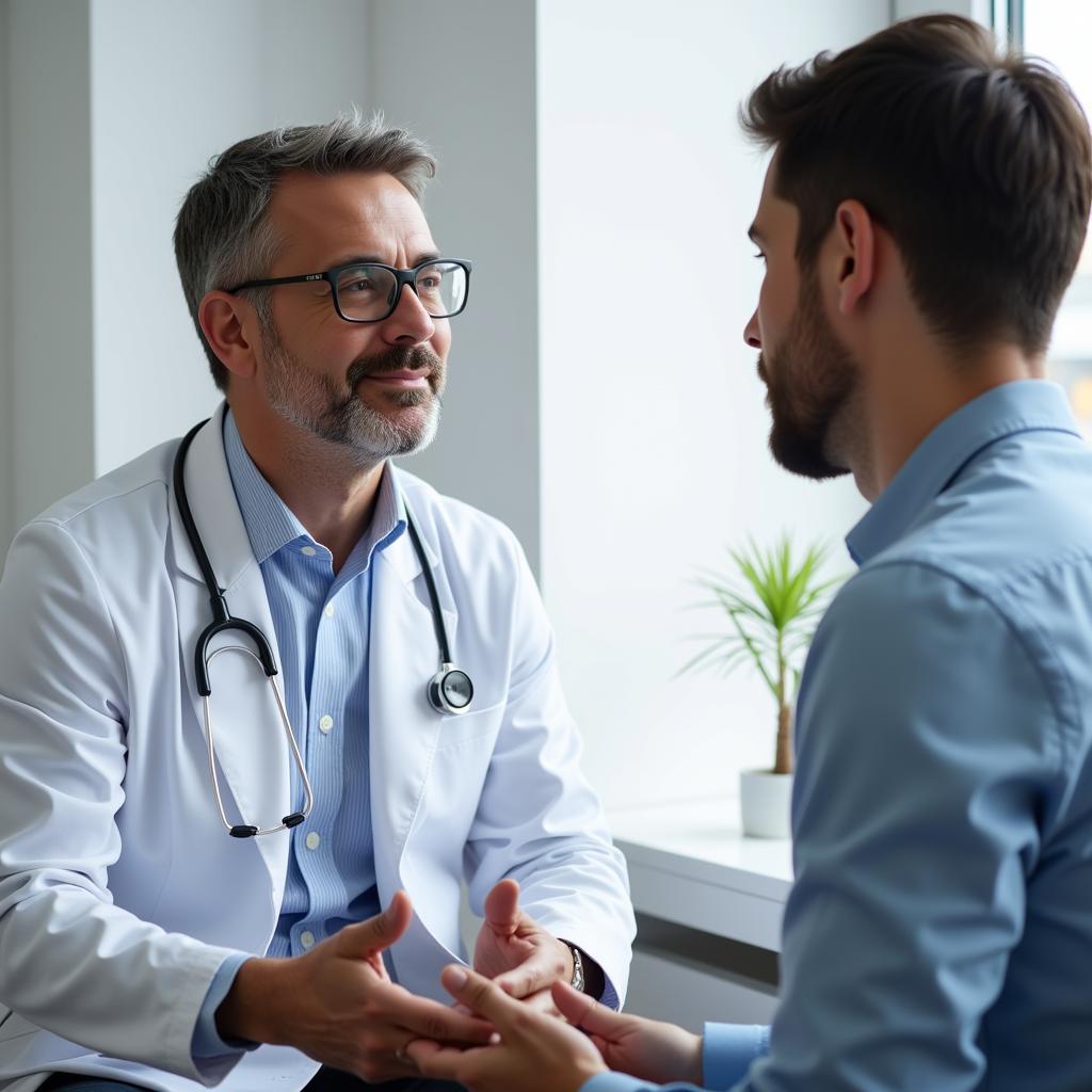 Doctor and Patient Discussing Erectile Dysfunction