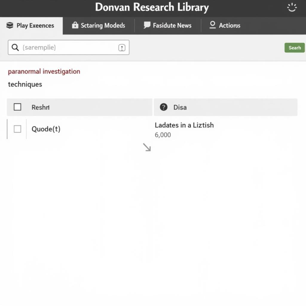 Donovan Research Library Online Catalog Interface