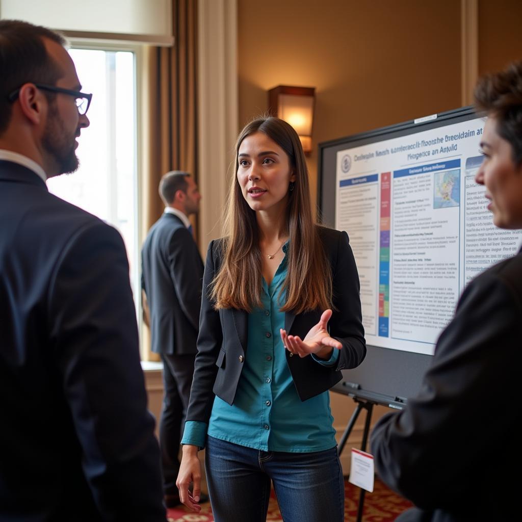 Duke Research Fellowship Recipient Presenting Findings