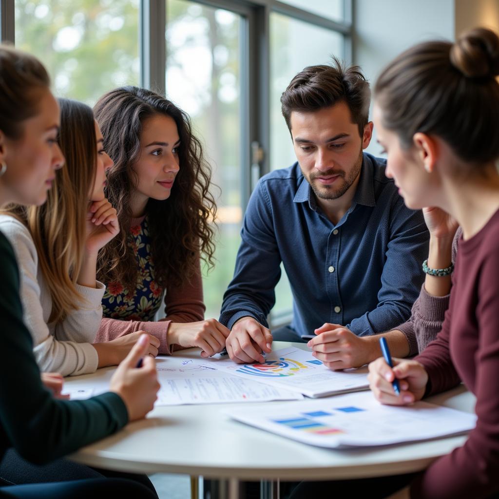 Duke University Researchers Collaborating on a Project