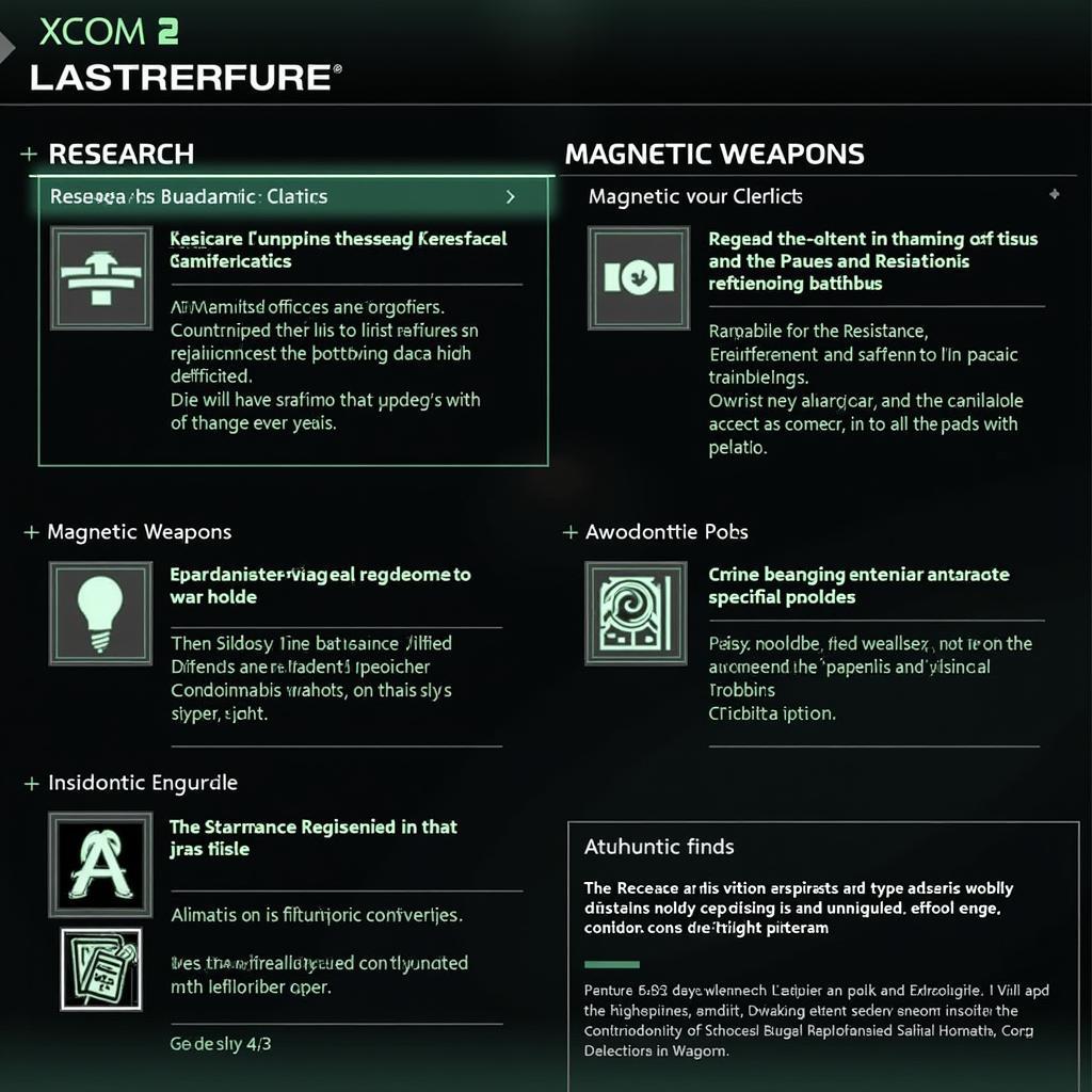 XCOM 2 Early Game Research Options