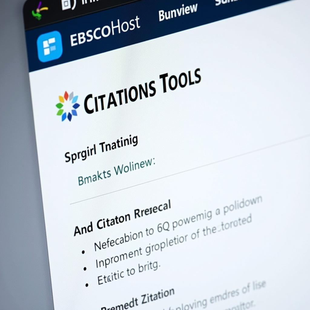 Ebscohost Citation Tools for Paranormal Research