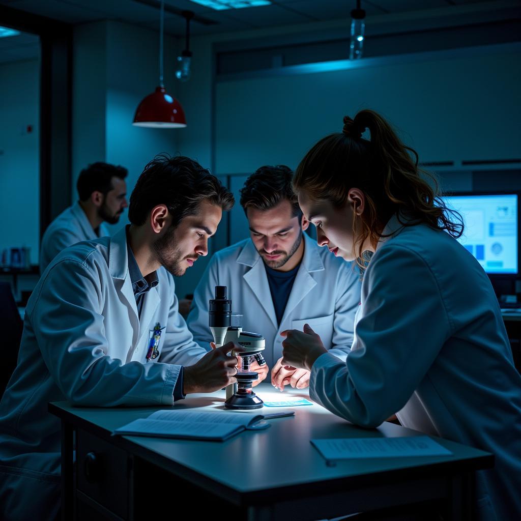 Researchers investigating a reported cold spot in one of the labs at ECU West Research Campus