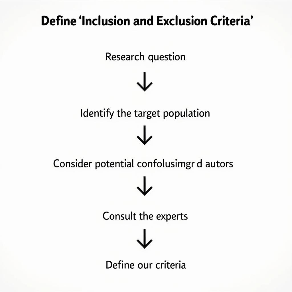 Effective Inclusion and Exclusion Criteria