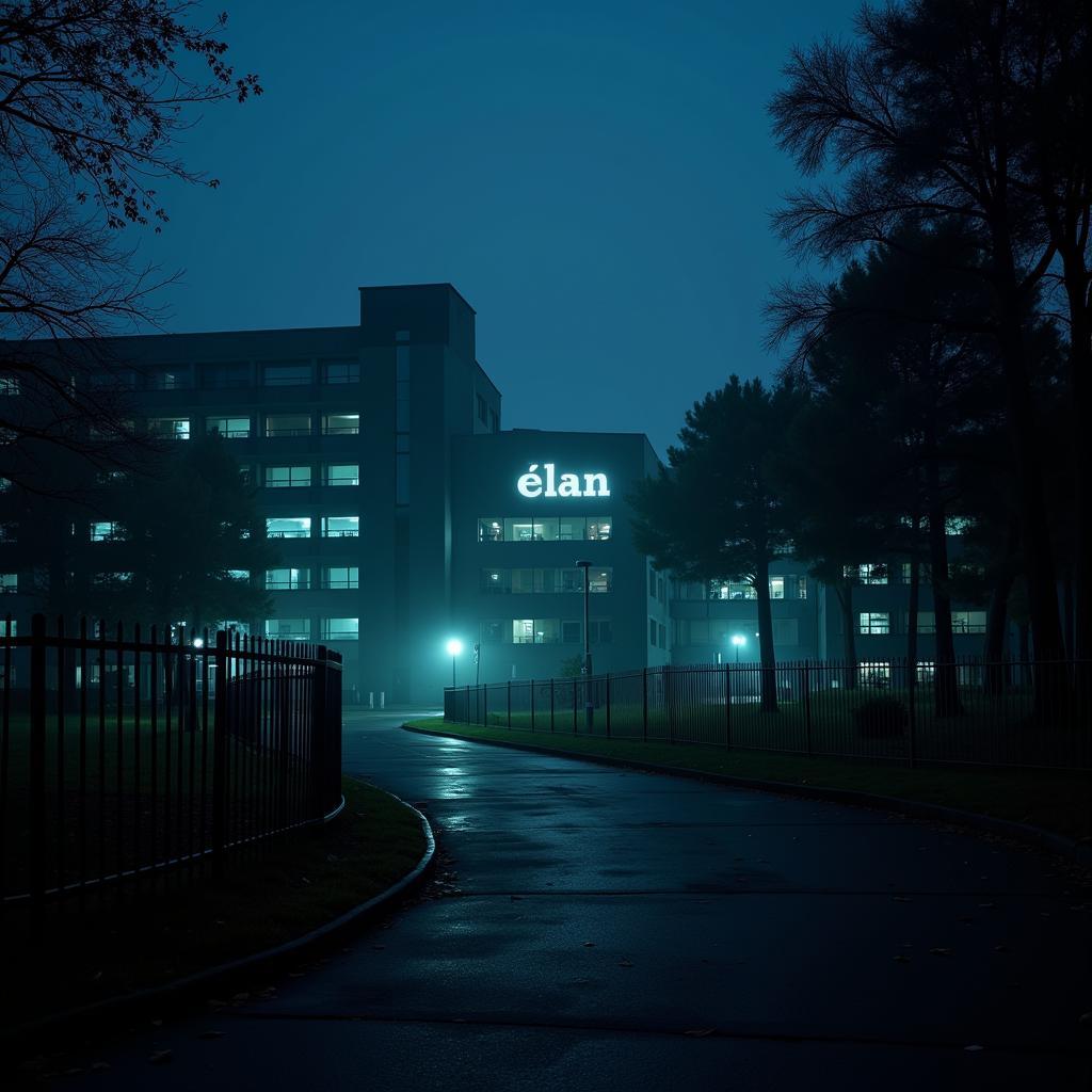 Elan Research Park at night shrouded in mystery