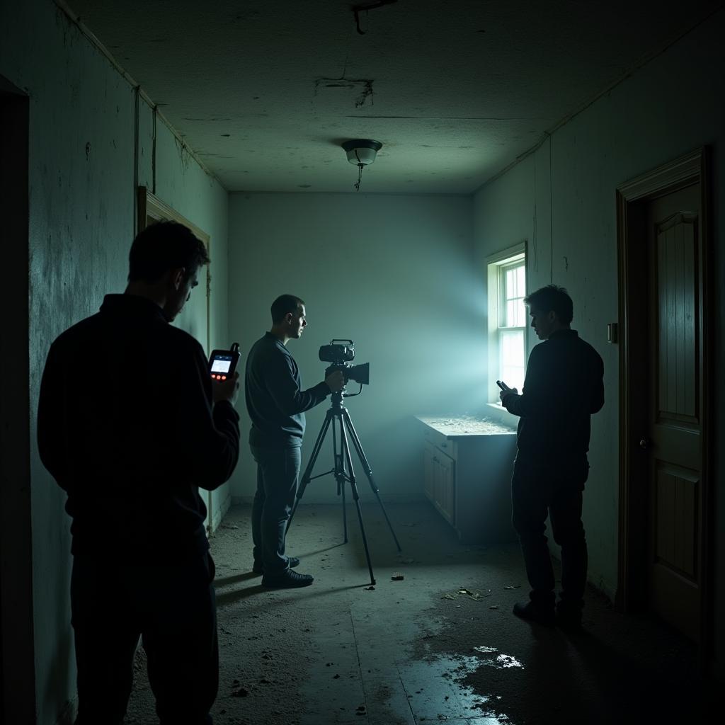 Element Research Group Investigating a Haunted Location