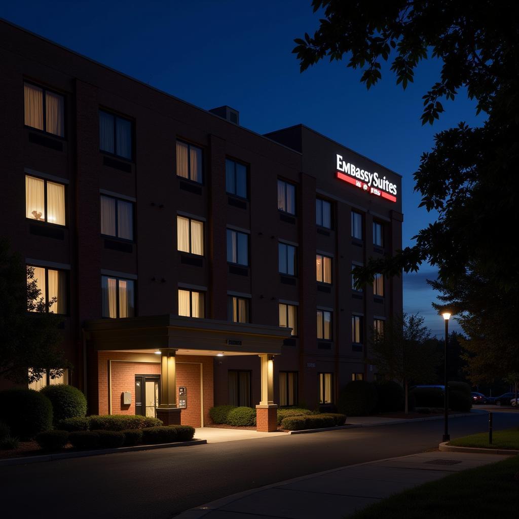 Embassy Suites Durham Research Triangle at Night