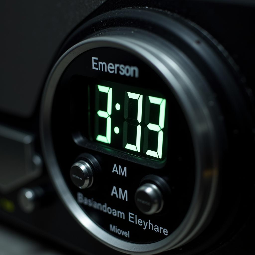 Emerson Research Clock Radio Displaying Unusual Time