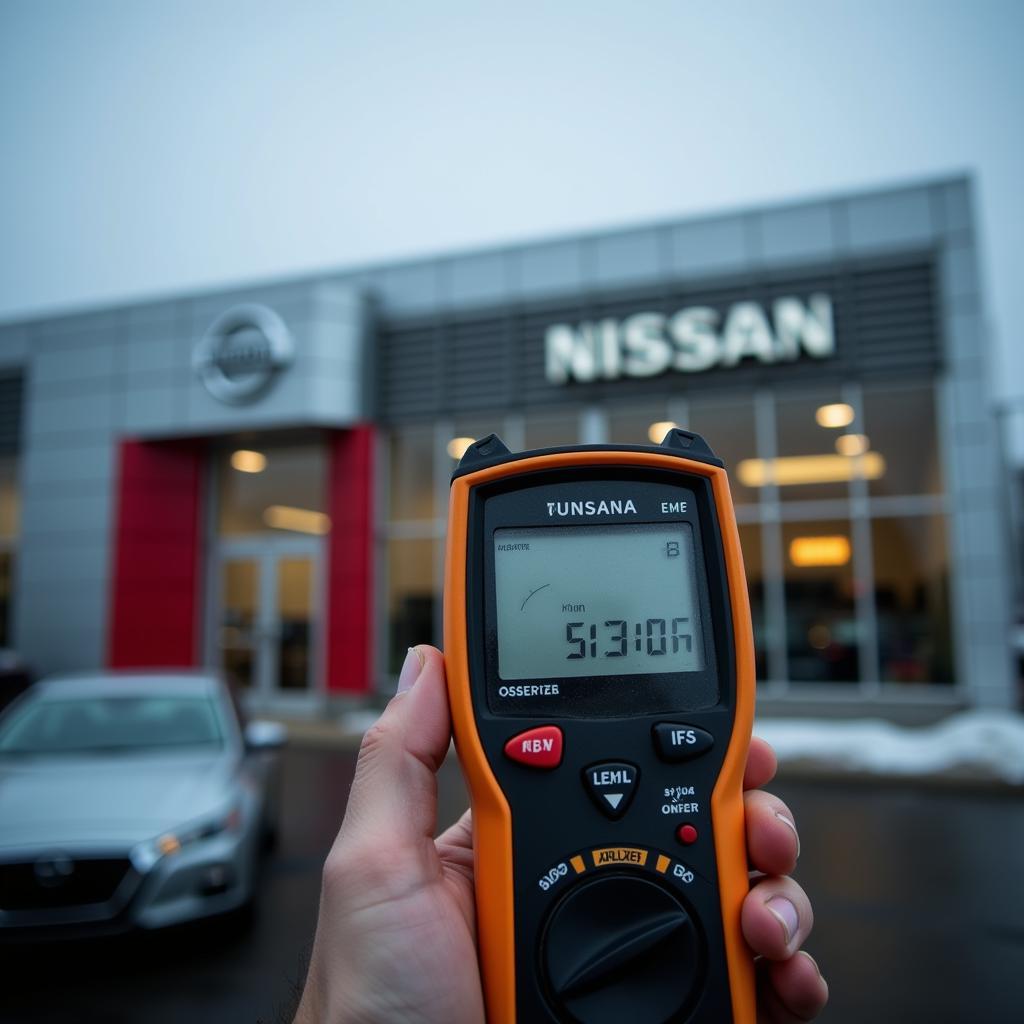 EMF meter reading at Town North Nissan