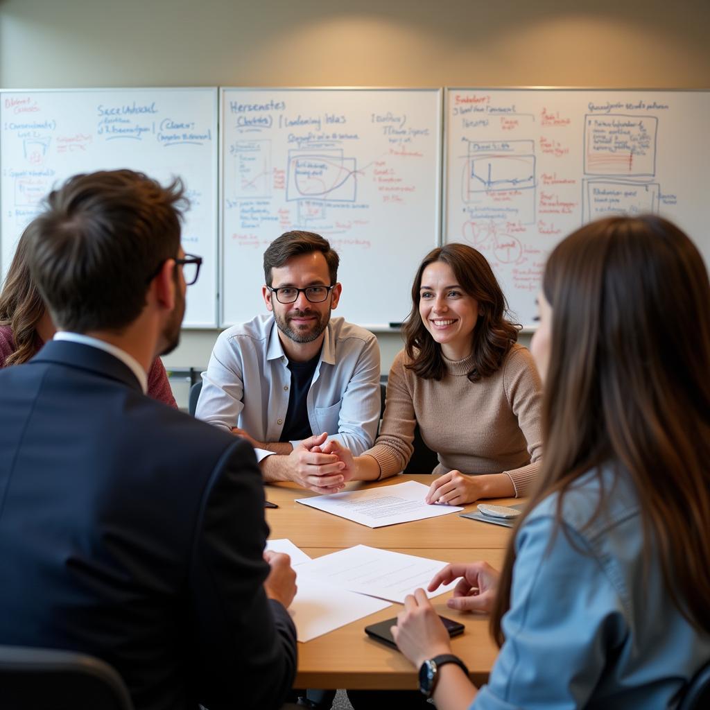 Emory Researchers Collaborating in a Meeting