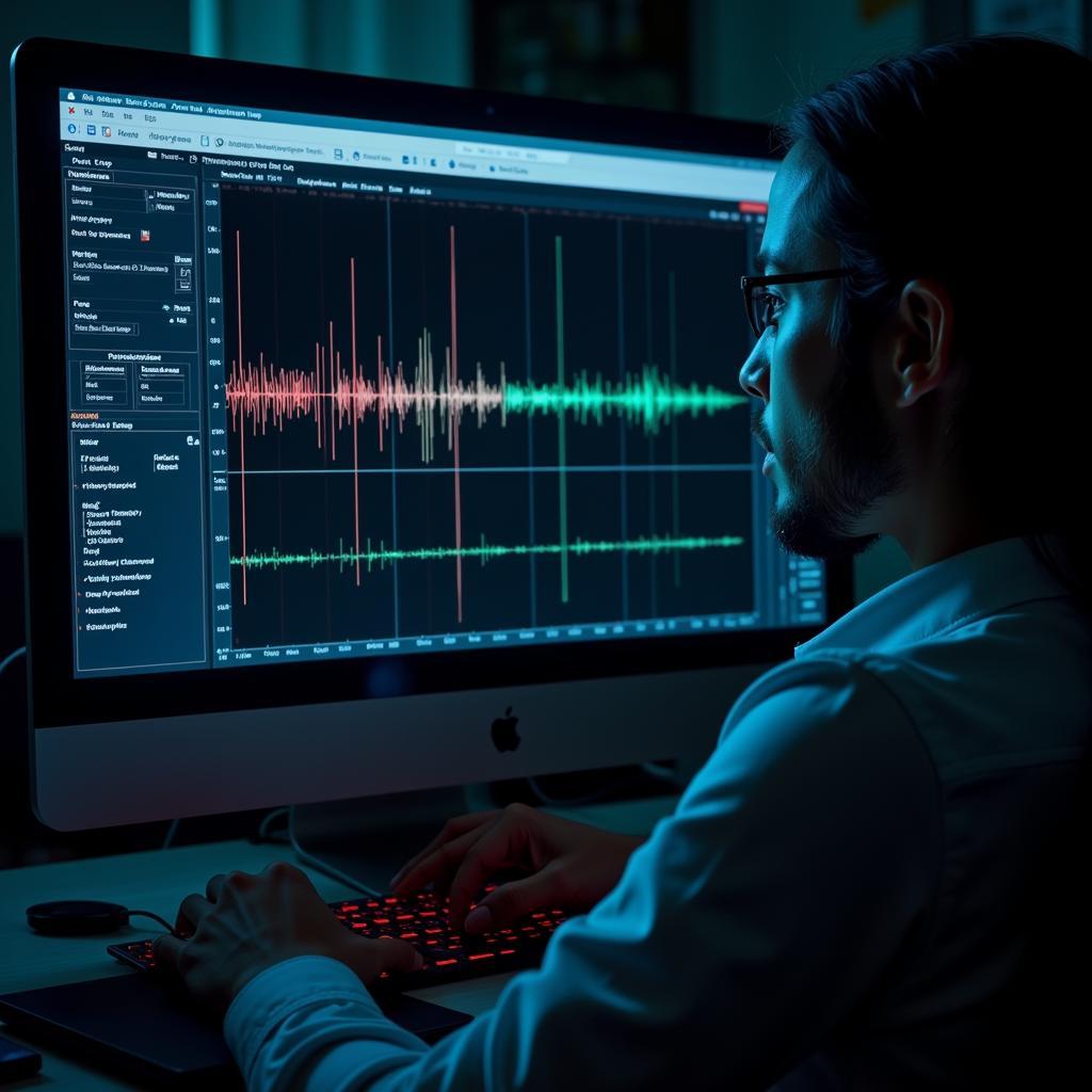 Eqwires Analyst Examining EVP Recordings