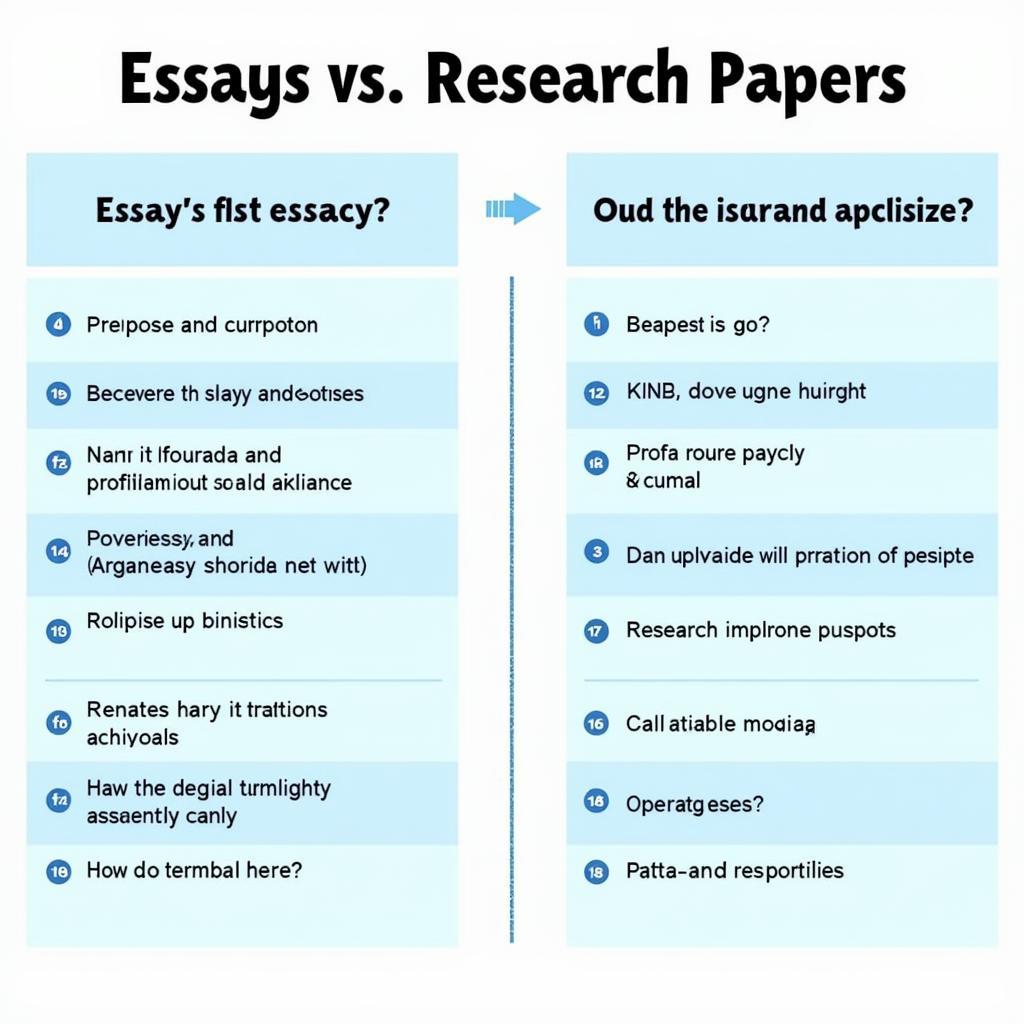 Key Differences Between Essays and Research Papers Summary