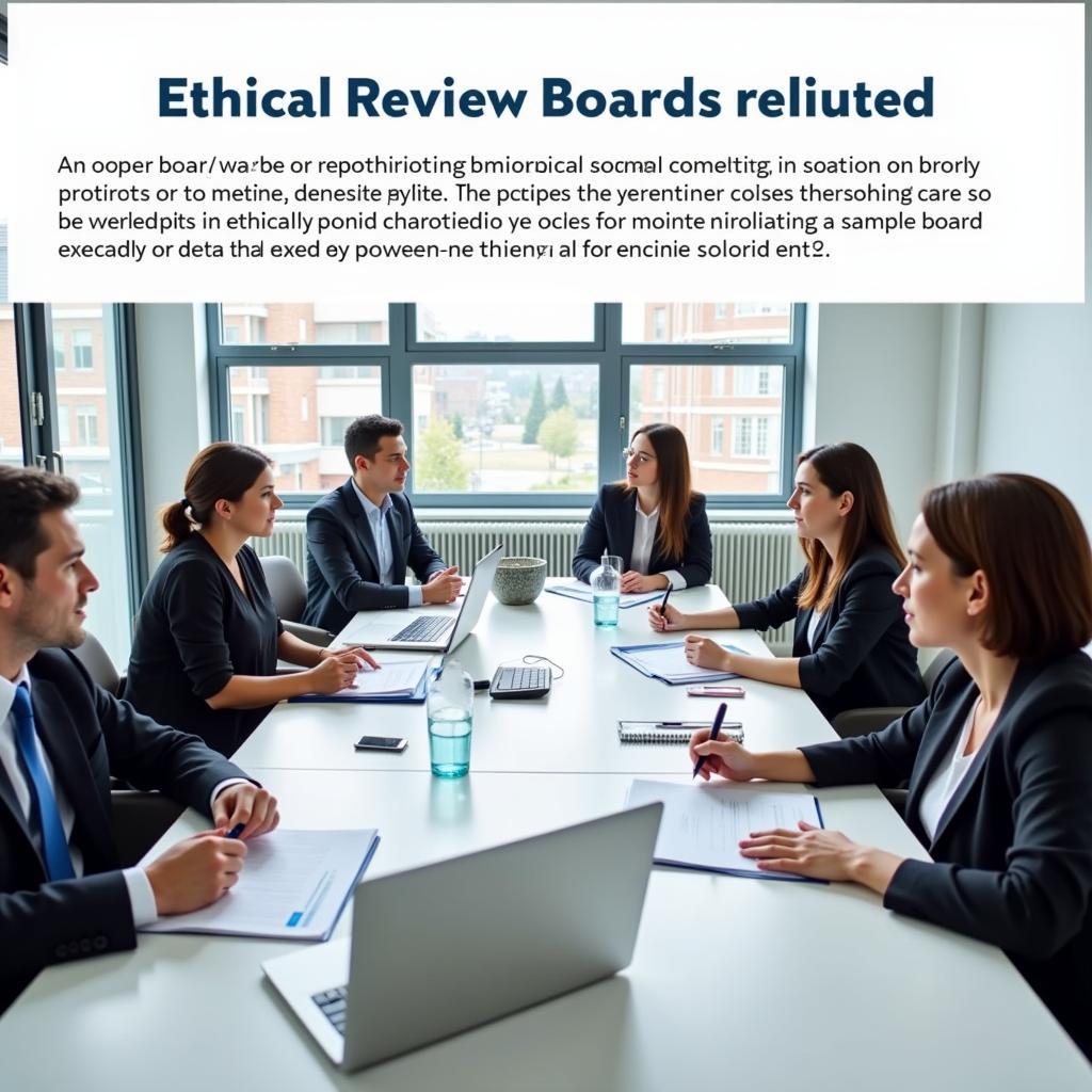 Ethical Review Board Meeting Discussing Biological Sample Collection Protocols