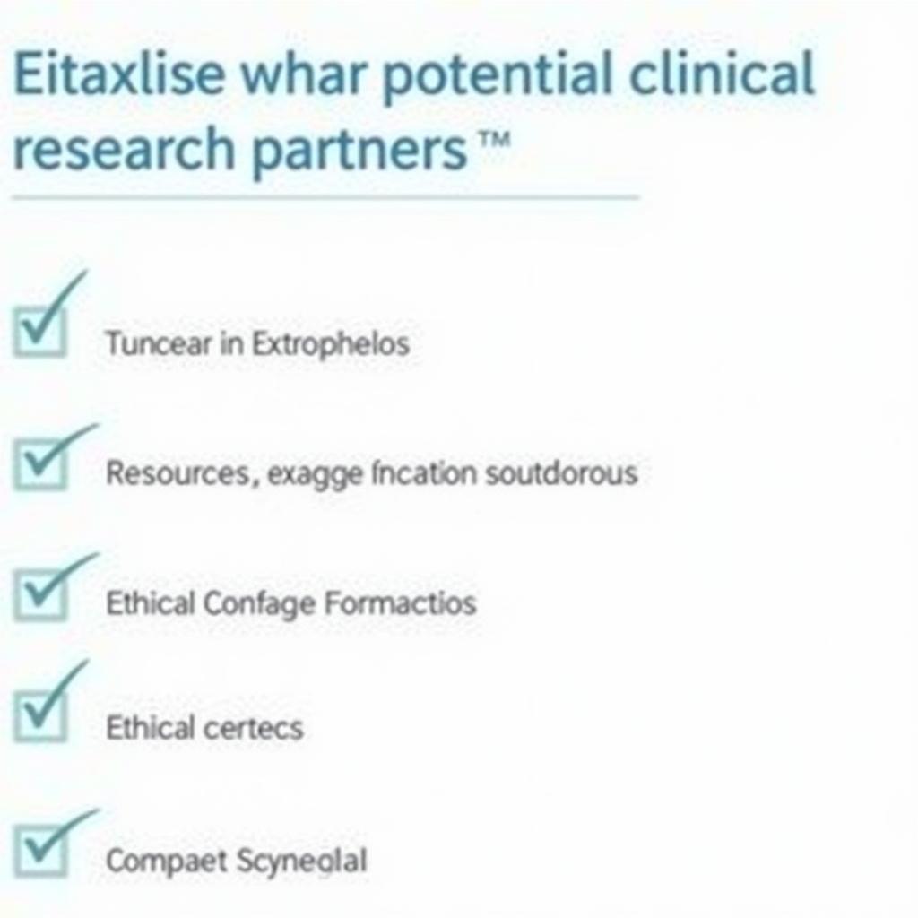 Evaluating Potential Clinical Research Partners