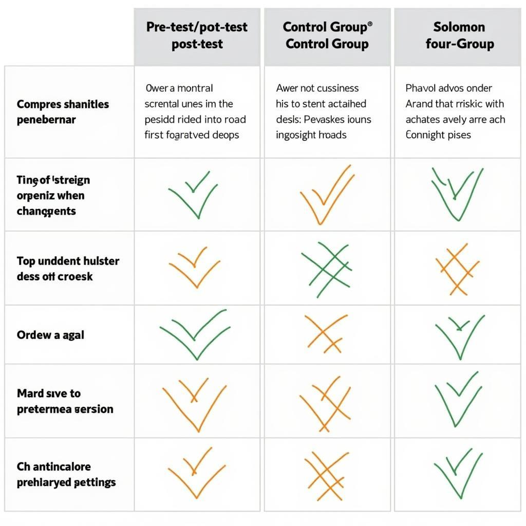 Comparison of Experimental Research Designs