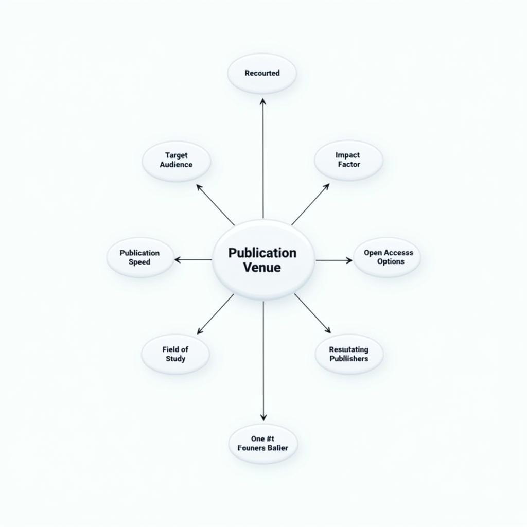 Factors influencing the choice of publication venue for a research paper: target audience, impact factor, publication speed, and open access options.