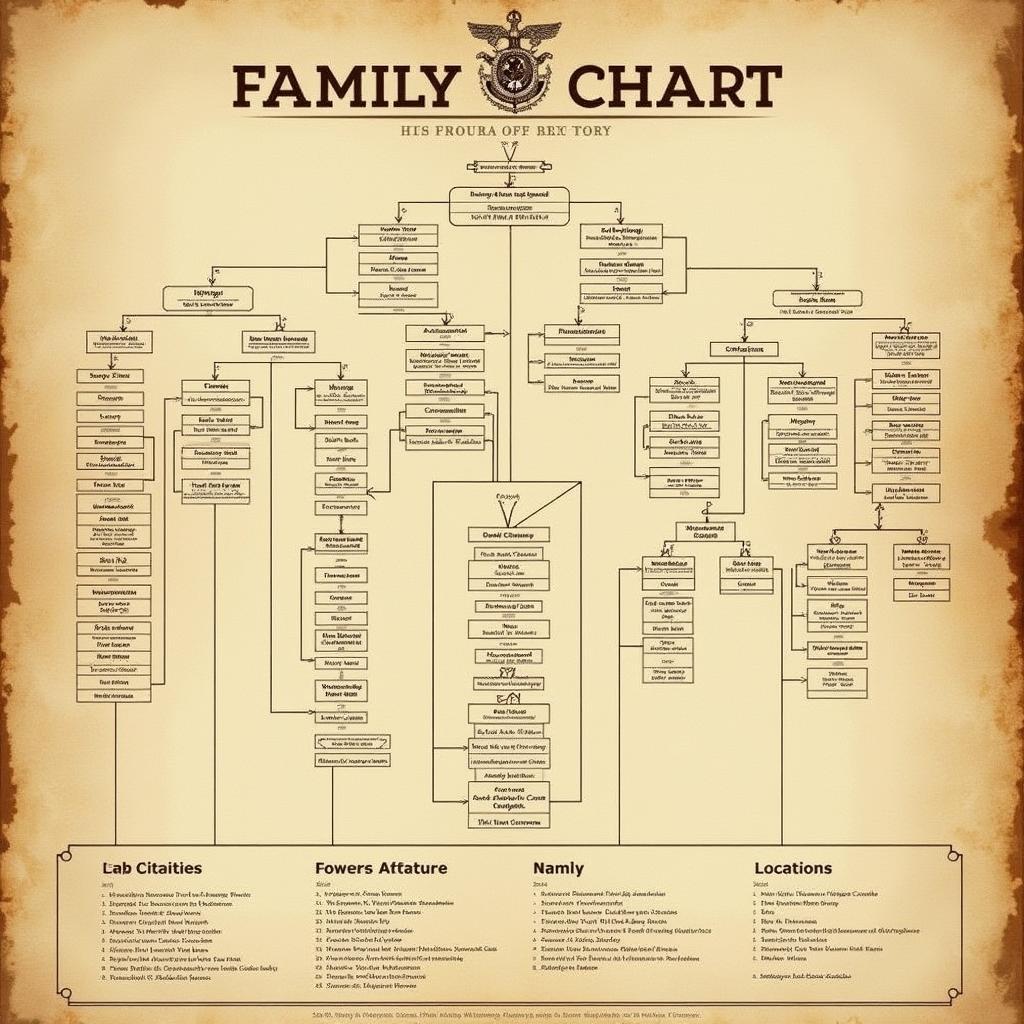 Family Tree Chart for Historical Research