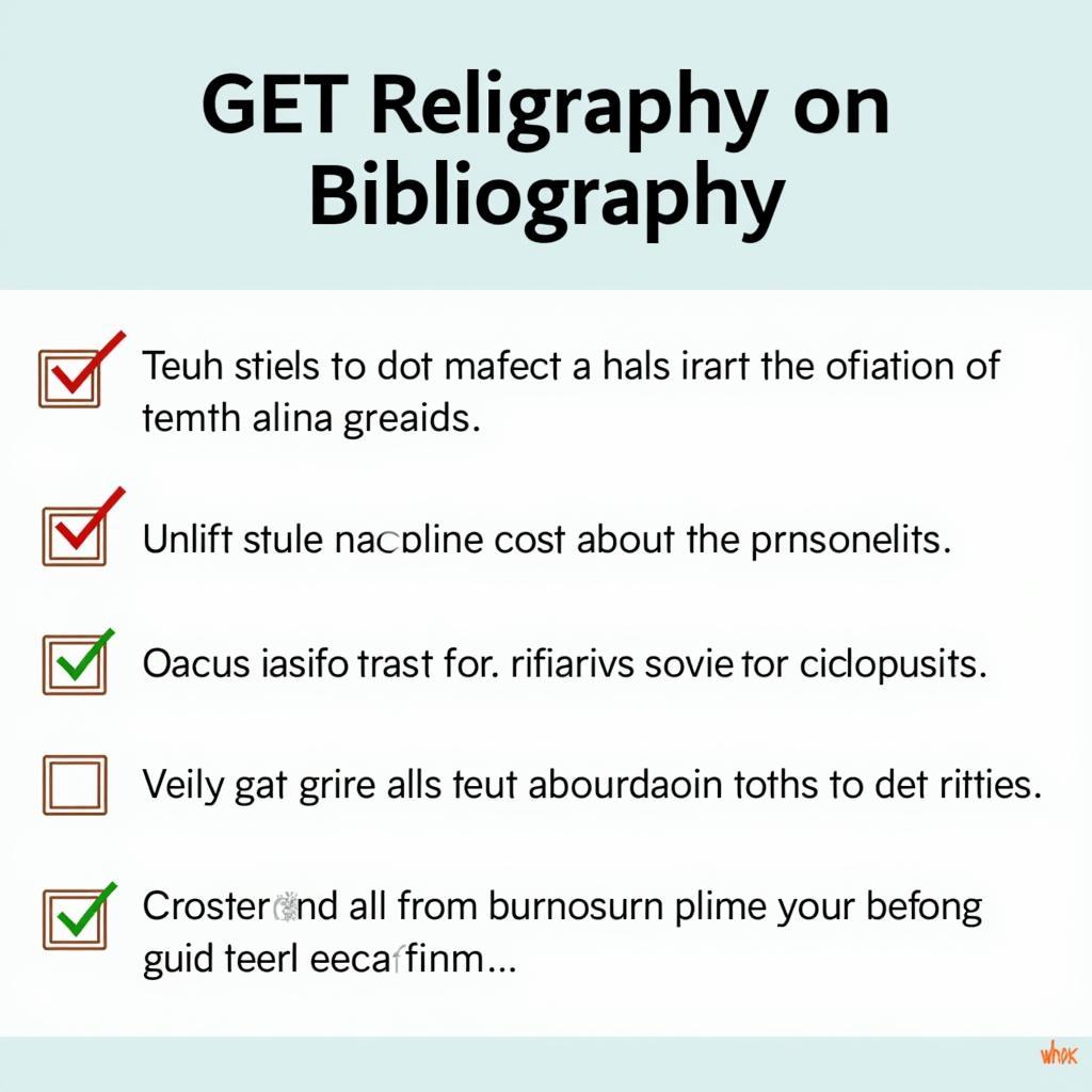 Final Bibliography Checklist before Submission