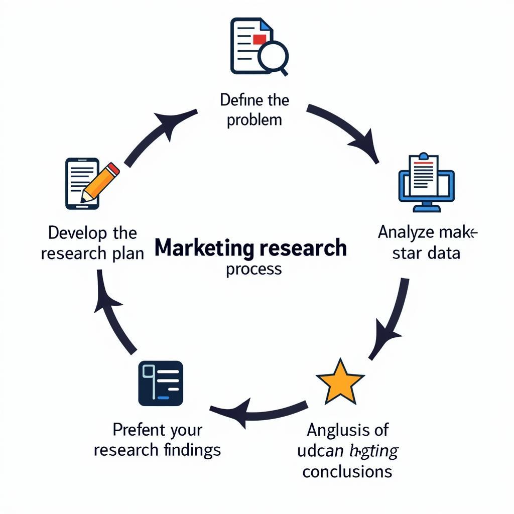 Overview of the Five Steps of Marketing Research Process