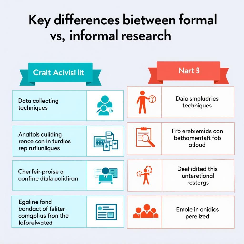 Formal vs. Informal Research Comparison Chart