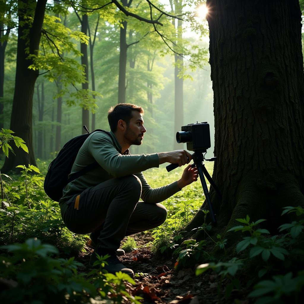 Cryptid Research in a Forest