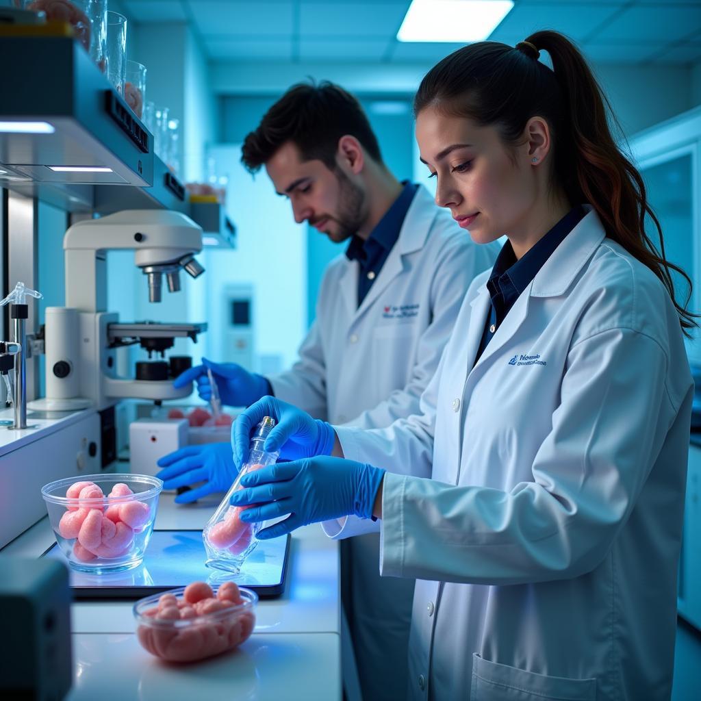 Gastrointestinal Research Foundation Scientists Working in a Modern Laboratory