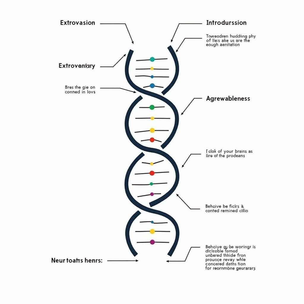 Visual representation of genetic influence on personality traits