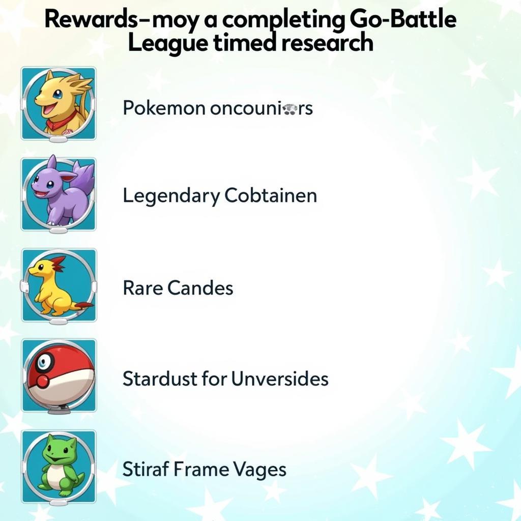 Rewards for Completing Go Battle League Timed Research