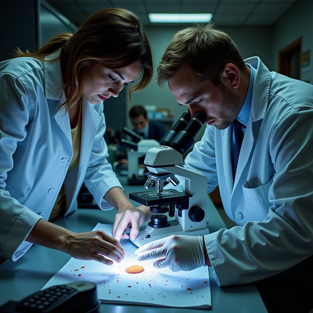 Godley Snell Research Center Scientists Analyzing Evidence